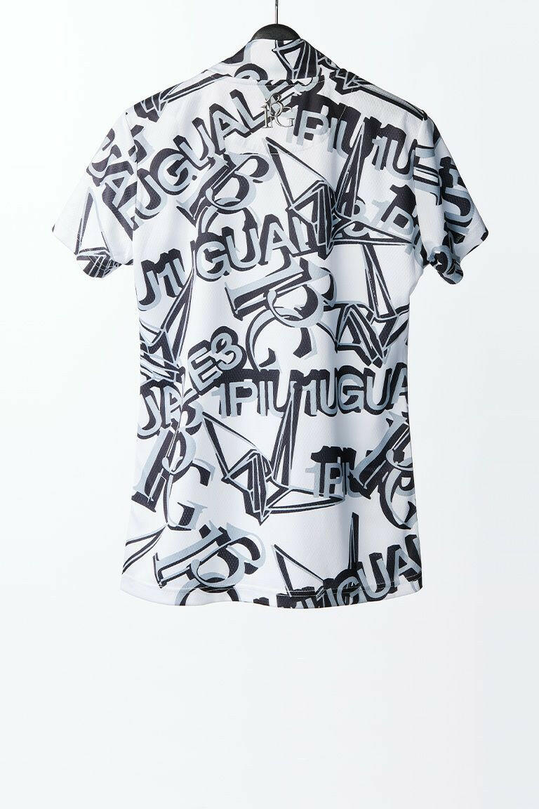 1PIU1UGUALE3 WOMENS ALL LOGO MIX S/S MOCK