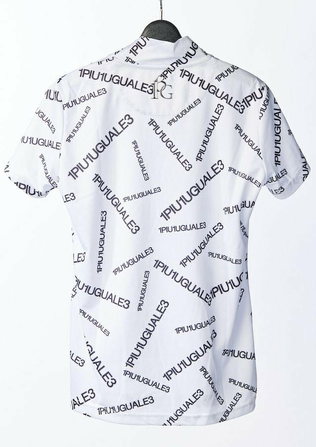1PIU1UGUALE3 WOMENS RANDOM 1PIU1UGUALE3 LOGO S/S MOCK