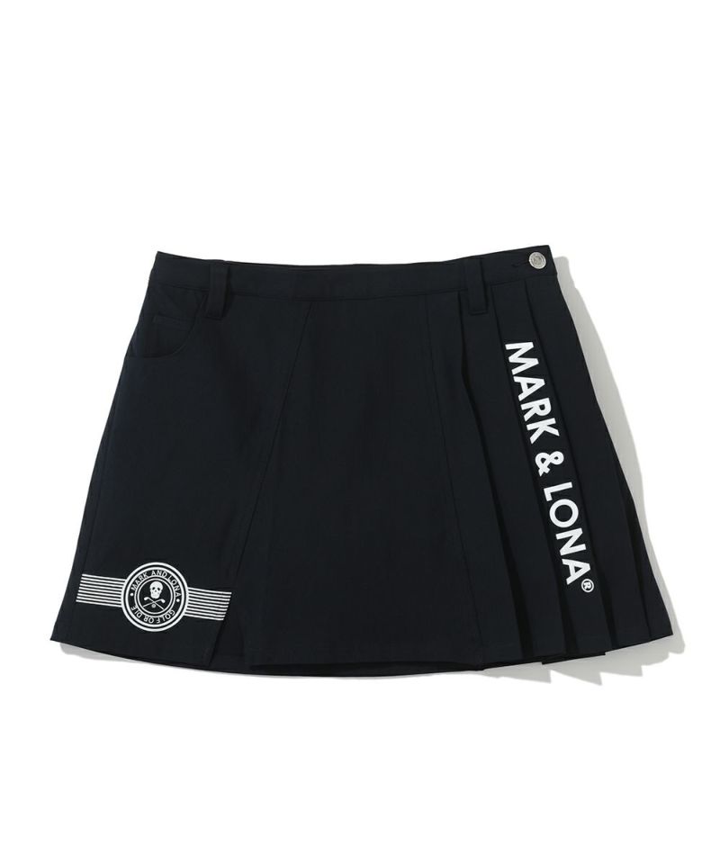 MARK&LONA WOMENS Lotta Asym Pleated Mini Skirt