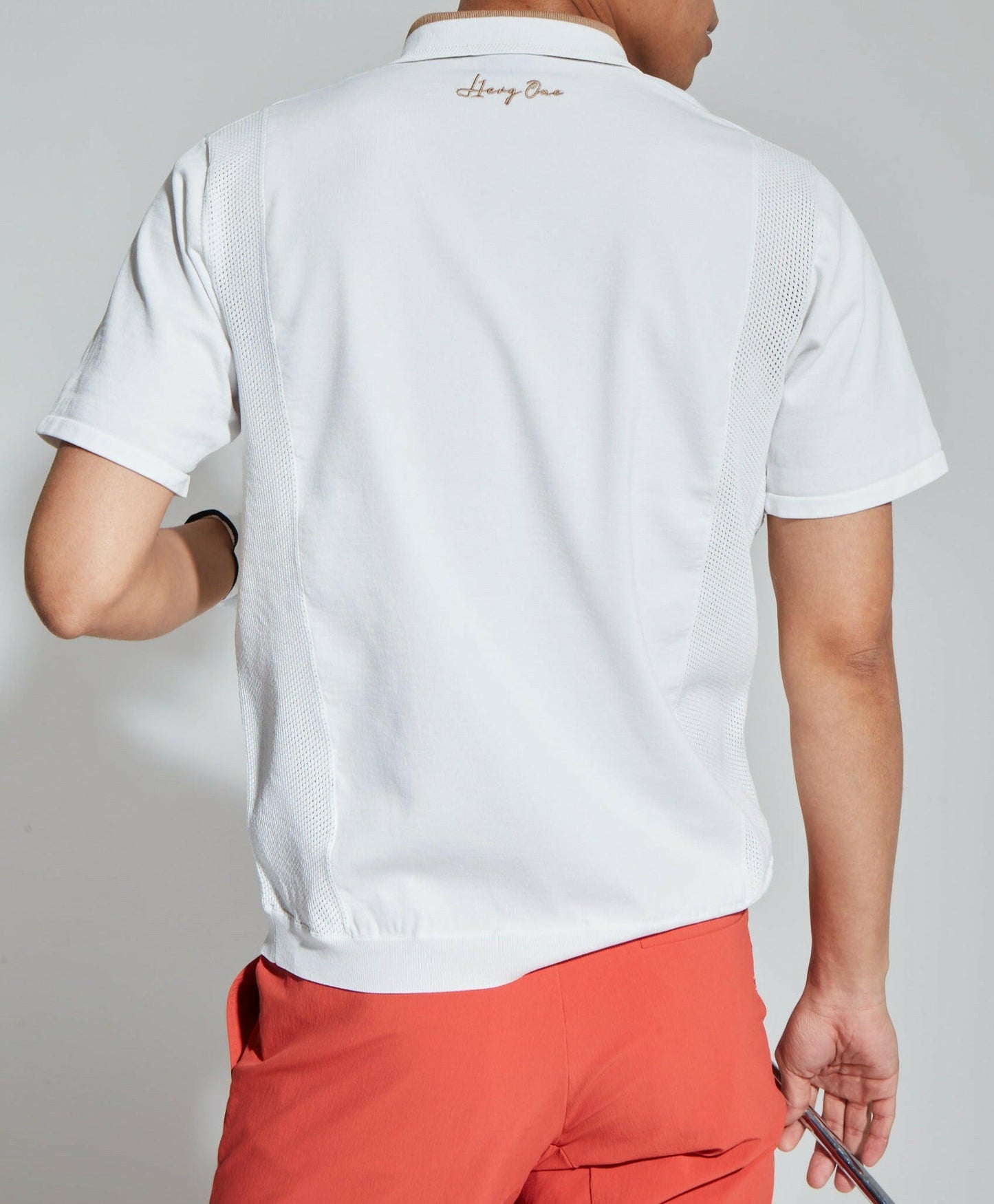 HERG1 MENS HIBRID MESH KNIT POLO (DE Limited)