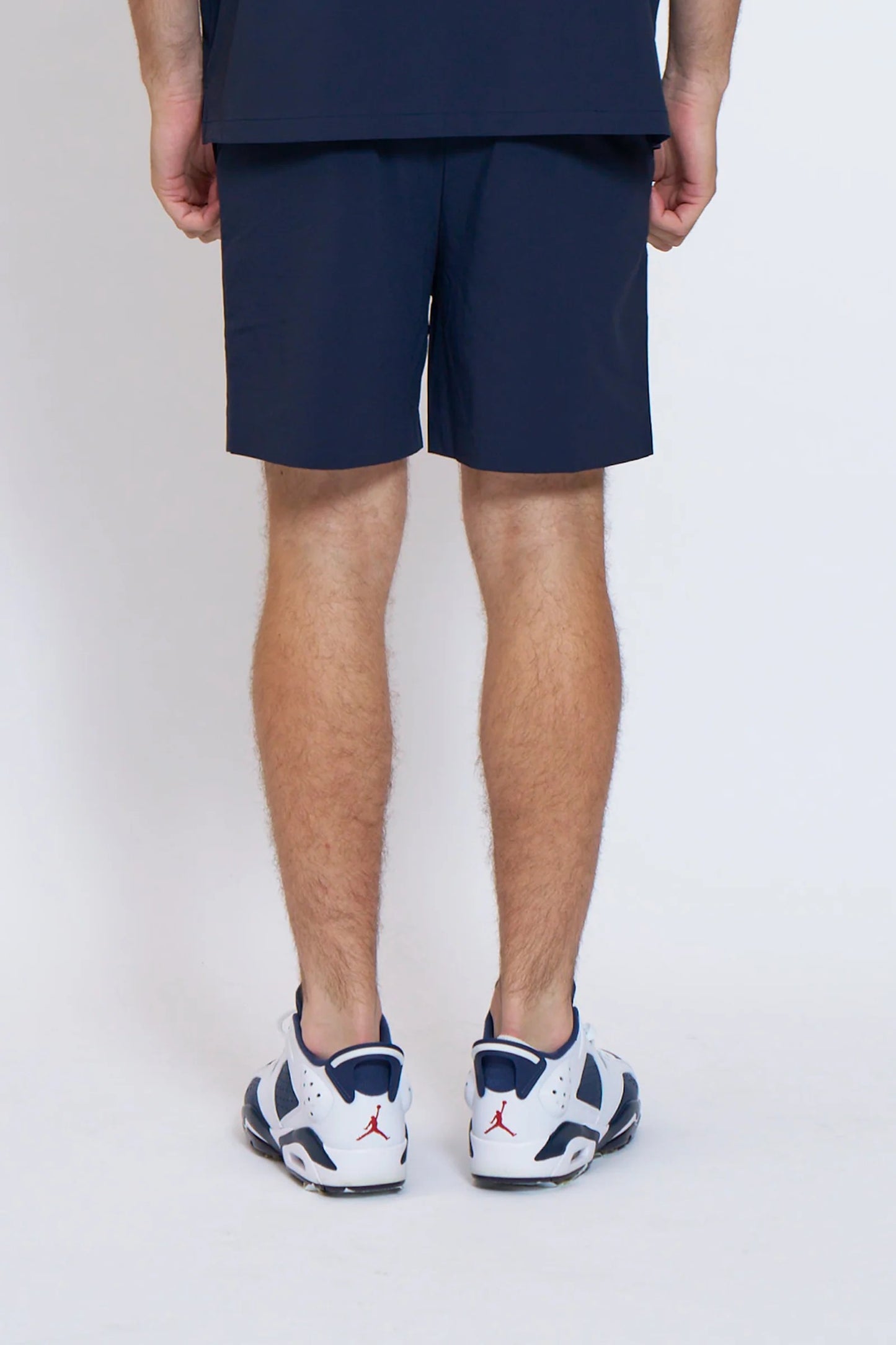 BELLMORE MENS DRY-STRETCH LOGO SHORT PANTS