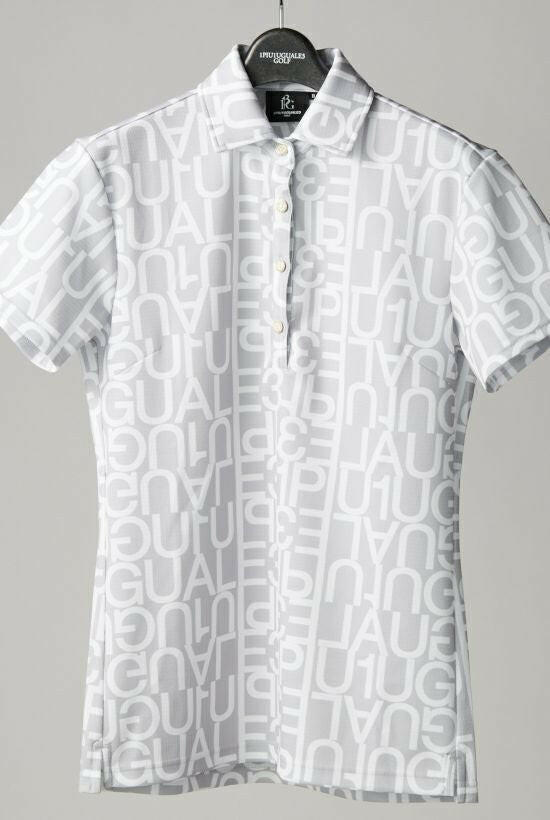 1PIU1UGUALE3 WOMENS BIG LOGO S/S POLO