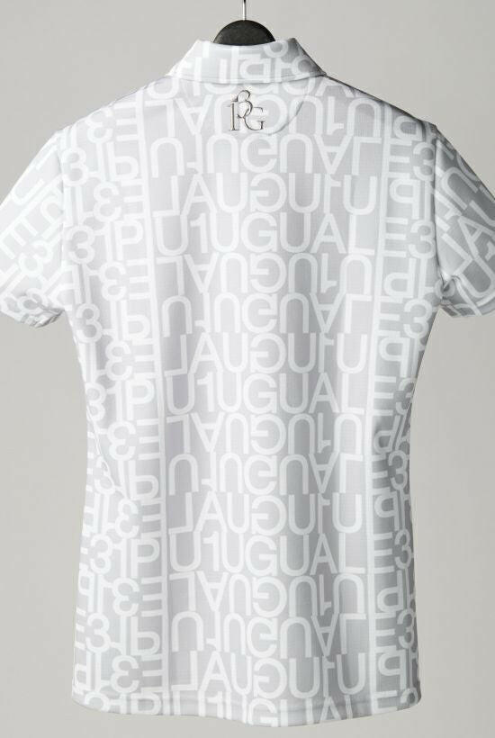 1PIU1UGUALE3 WOMENS BIG LOGO S/S POLO