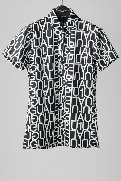 1PIU1UGUALE3 WOMENS BIG LOGO S/S POLO