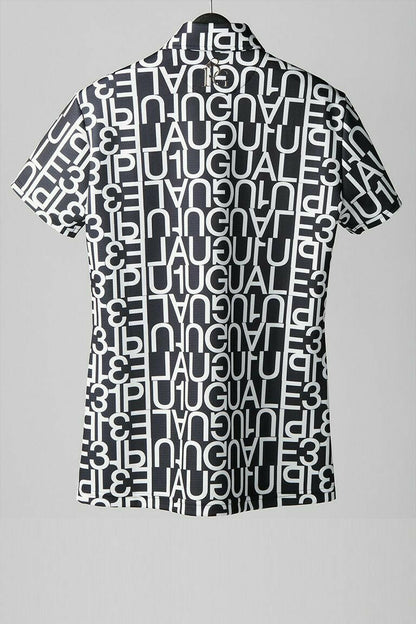 1PIU1UGUALE3 WOMENS BIG LOGO S/S POLO