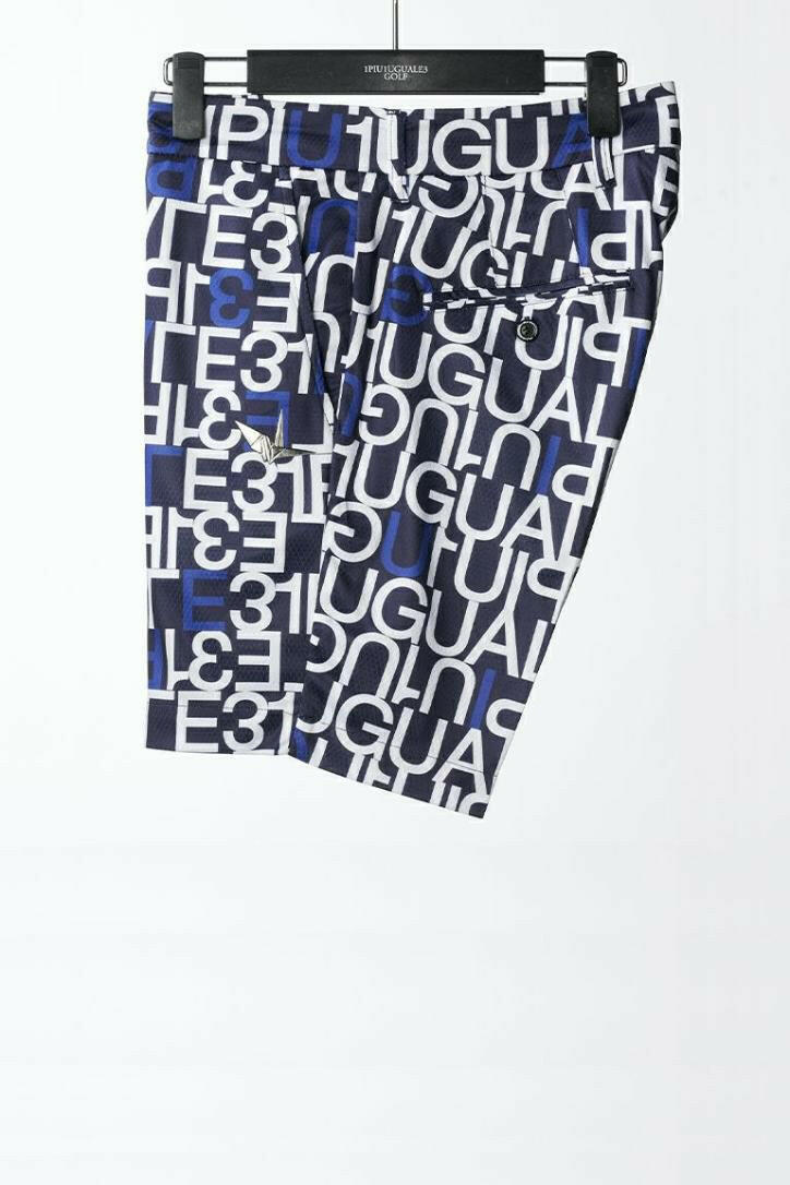 1PIU1UGUALE3 MENS SHORTS FULL MIX LOGO