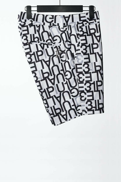 1PIU1UGUALE3 MENS SHORTS FULL MIX LOGO