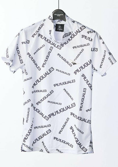 1PIU1UGUALE3 WOMENS RANDOM 1PIU1UGUALE3 LOGO S/S MOCK