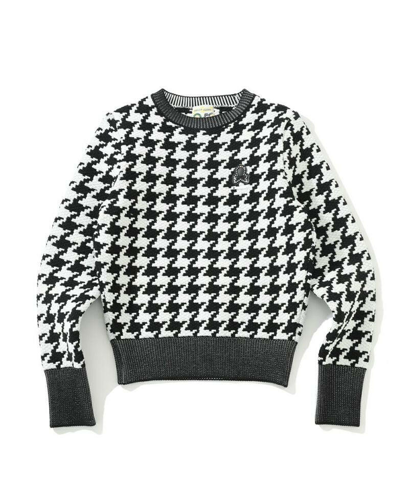 MARK&LONA WOMENS Ever Dogtooth Shorty Sweater