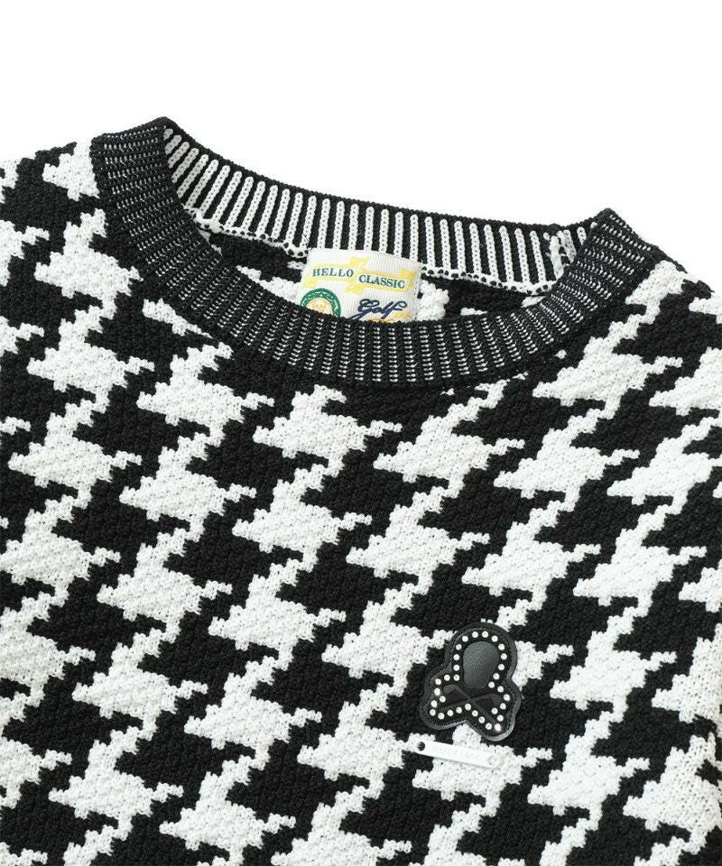 MARK&LONA WOMENS Ever Dogtooth Shorty Sweater