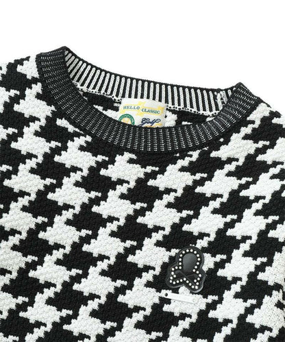 MARK&LONA WOMENS Ever Dogtooth Shorty Sweater