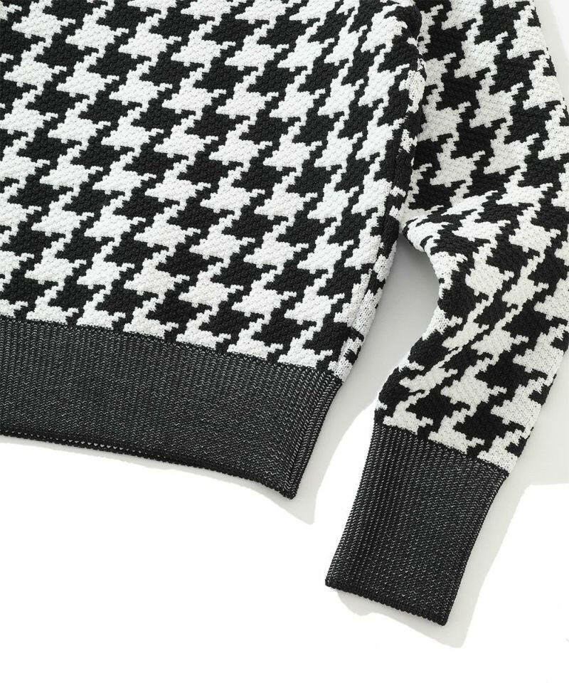 MARK&LONA WOMENS Ever Dogtooth Shorty Sweater