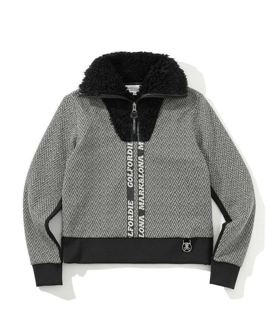 MARK&LONA WOMENS Lexa Neck Fur Tops