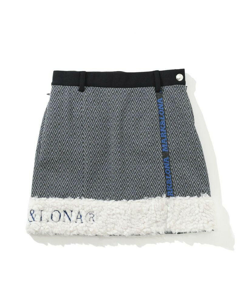 MARK&LONA WOMENS Lexa Fur Trim Skirt