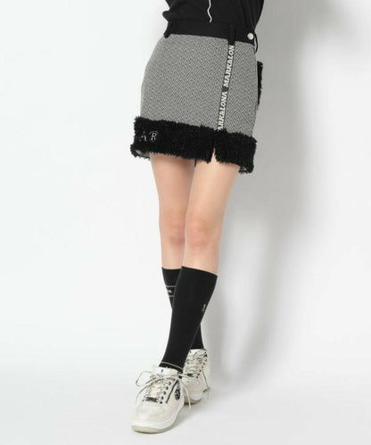 MARK&LONA WOMENS Lexa Fur Trim Skirt