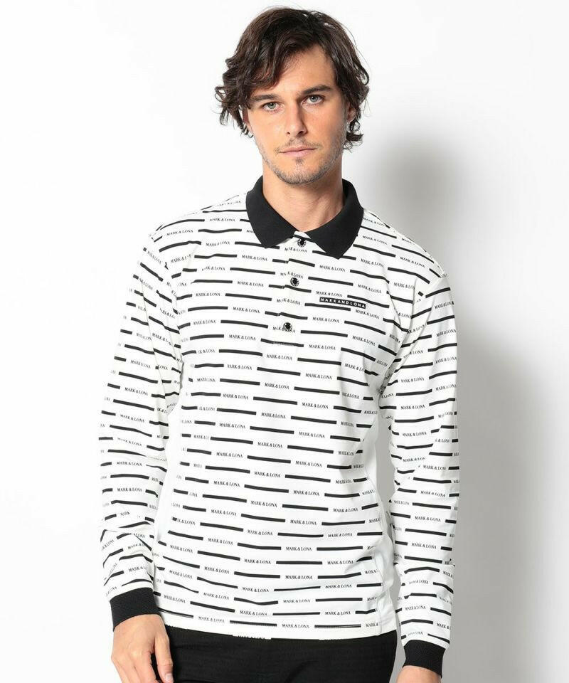 MARK&LONA MENS CD9-LPLS Graphic Polo