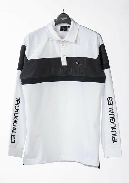 1PIU1UGUALE3 MENS 113 GOLF L/S POLO SIDE SWITCH