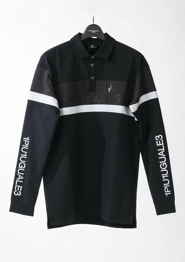 1PIU1UGUALE3 MENS 113 GOLF L/S POLO SIDE SWITCH