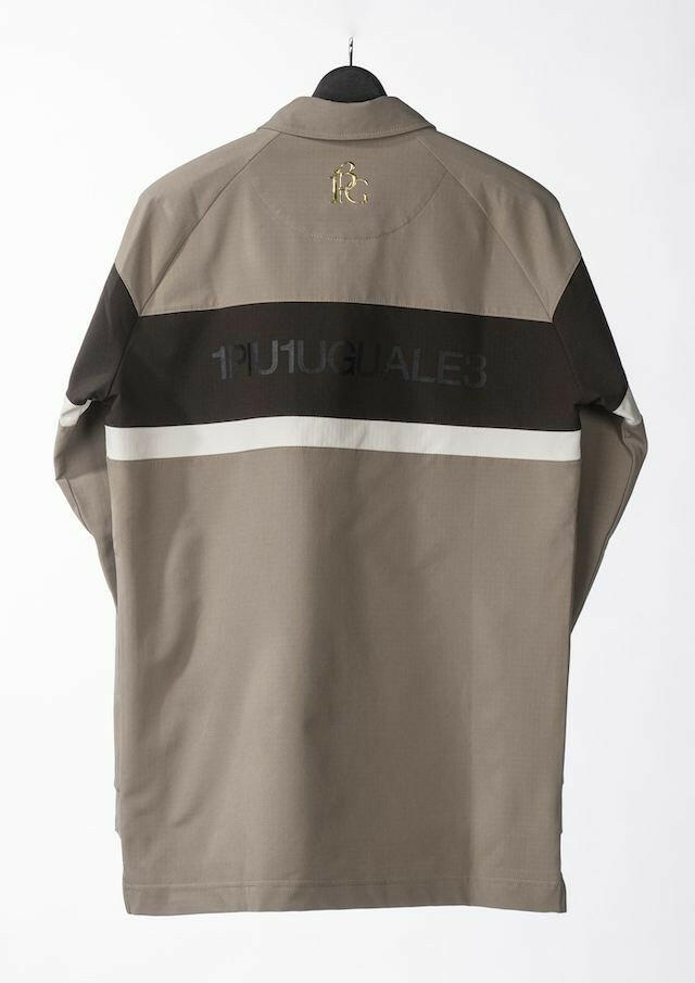 1PIU1UGUALE3 MENS 113 GOLF L/S POLO SIDE SWITCH