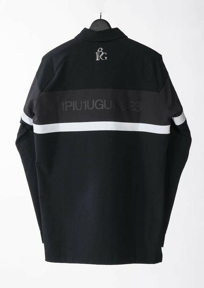 1PIU1UGUALE3 MENS 113 GOLF L/S POLO SIDE SWITCH