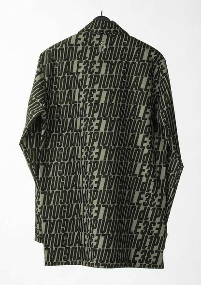 1PIU1UGUALE3 MENS DIAGONAL FULL LOGO POLO L/S