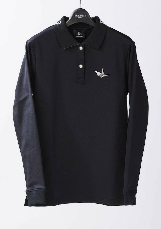 1PIU1UGUALE3 WOMENS TAPE POLO L/S
