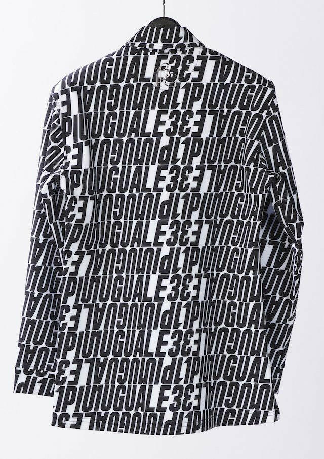 1PIU1UGUALE3 WOMENS 113 GOLF L/S POLO DIAGONAL FULL LOGO