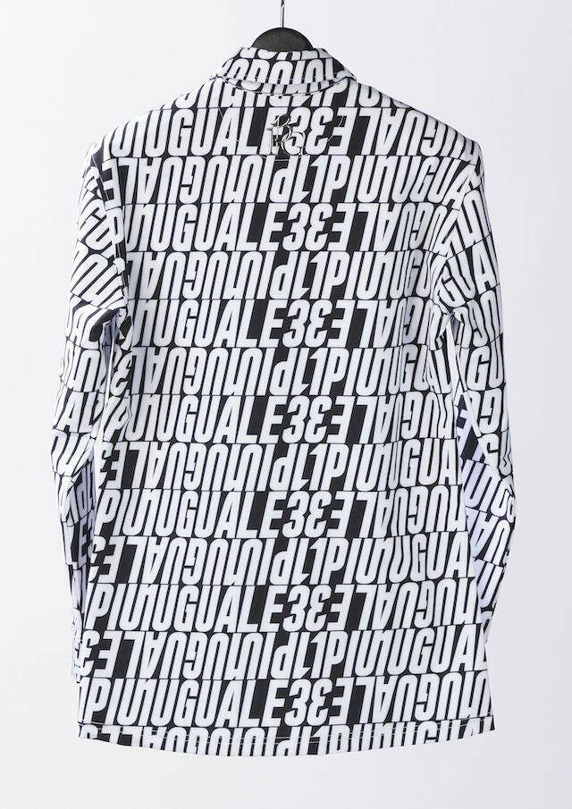1PIU1UGUALE3 WOMENS 113 GOLF L/S POLO DIAGONAL FULL LOGO