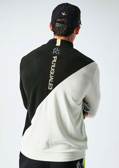 1PIU1UGUALE3 MENS ADP L/S DIAGONAL MOCK