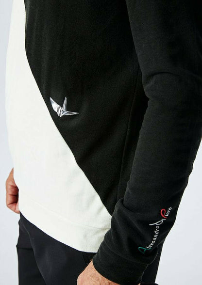 1PIU1UGUALE3 MENS ADP L/S DIAGONAL MOCK