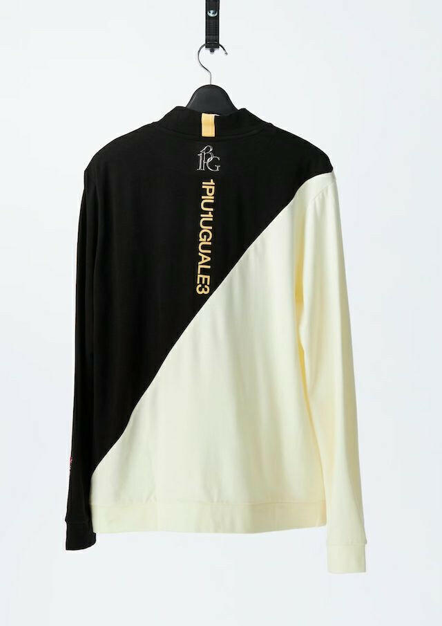 1PIU1UGUALE3 MENS ADP L/S DIAGONAL MOCK