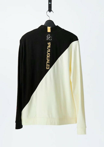 1PIU1UGUALE3 MENS ADP L/S DIAGONAL MOCK