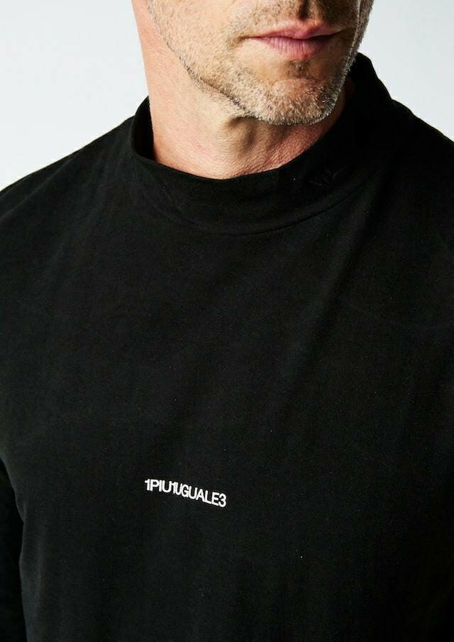 1PIU1UGUALE3 MENS ADP L/S BACK LINE MOCK