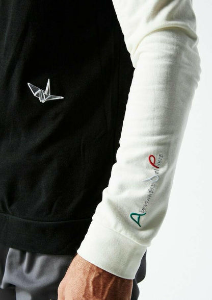 1PIU1UGUALE3 MENS ADP L/S BACK LINE MOCK