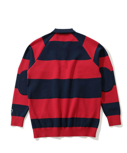 HORN GARMENT MENS Port Border Knit Polo