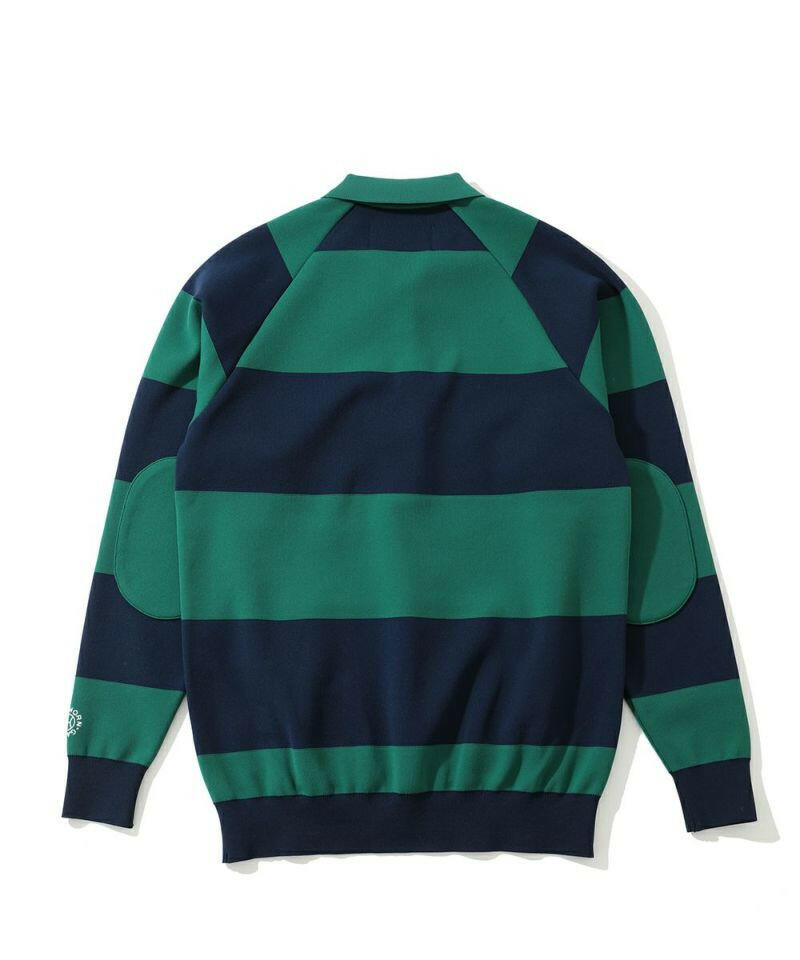 HORN GARMENT MENS Port Border Knit Polo
