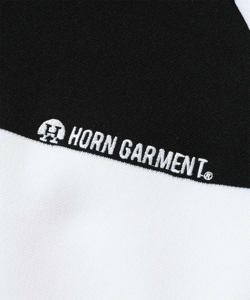 HORN GARMENT MENS Port Border Knit Polo