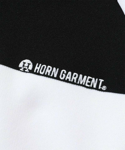 HORN GARMENT MENS Port Border Knit Polo