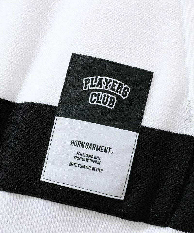 HORN GARMENT MENS Port Border Knit Polo