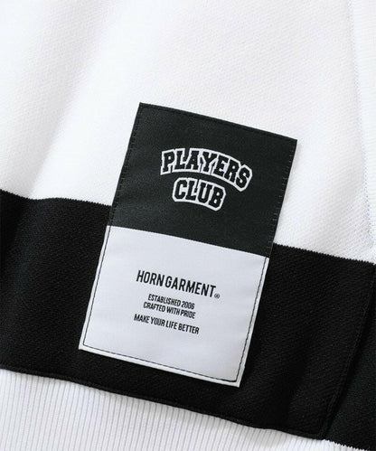 HORN GARMENT MENS Port Border Knit Polo