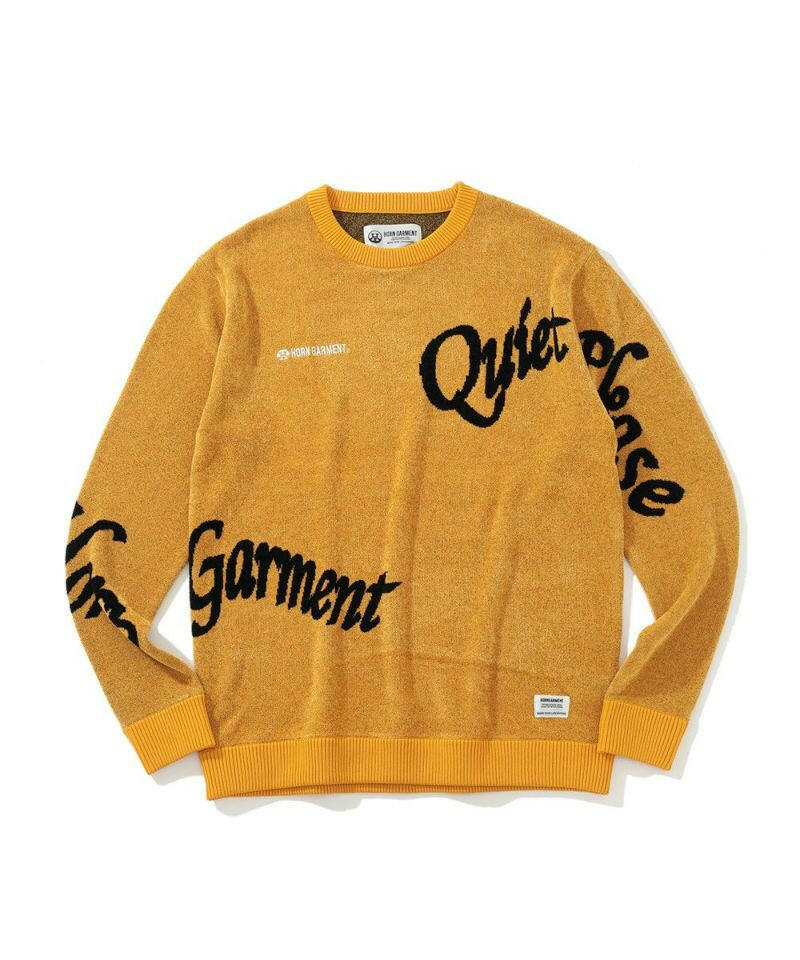 HORN GARMENT MENS Arch Velour Sweater