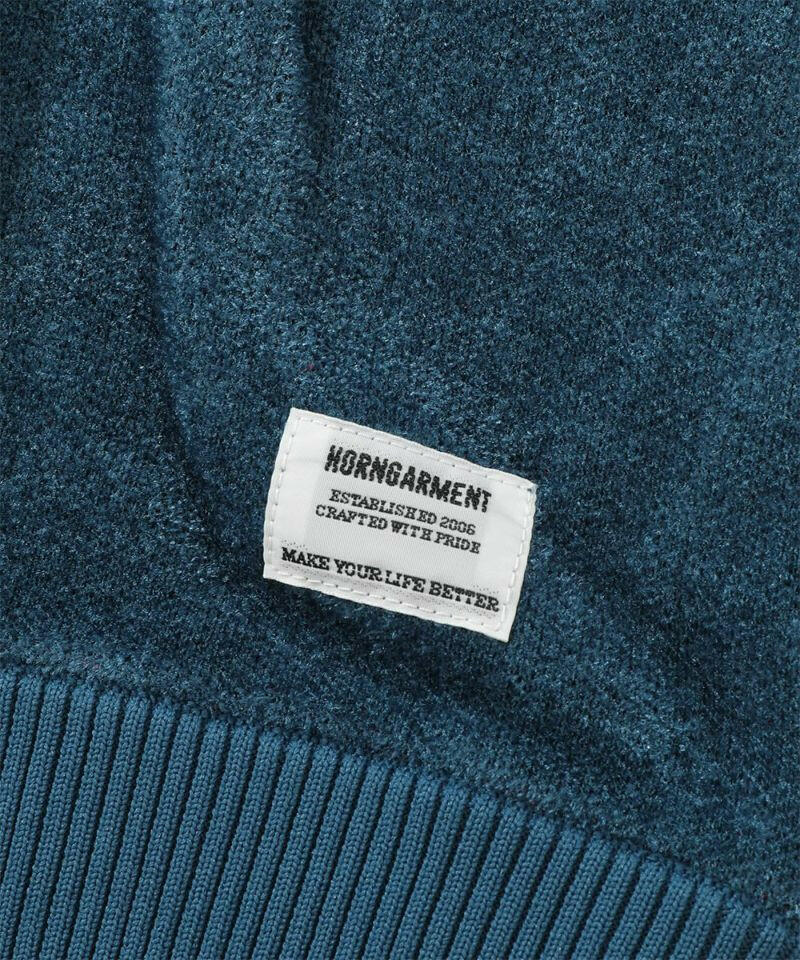 HORN GARMENT MENS Arch Velour Sweater