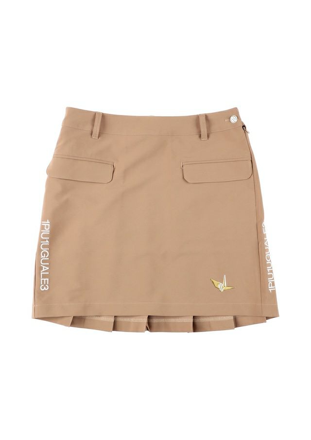 1PIU1UGUALE3 WOMENS BACK PLEATS SKIRT