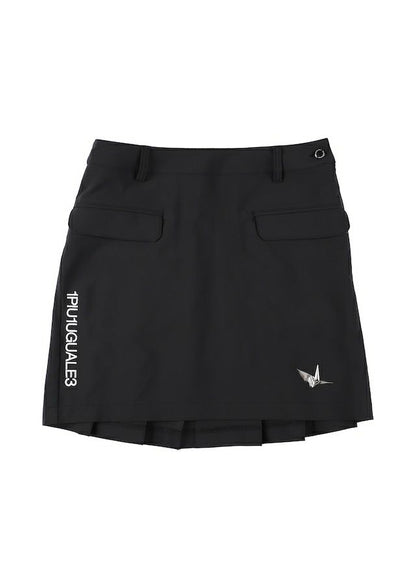 1PIU1UGUALE3 WOMENS BACK PLEATS SKIRT