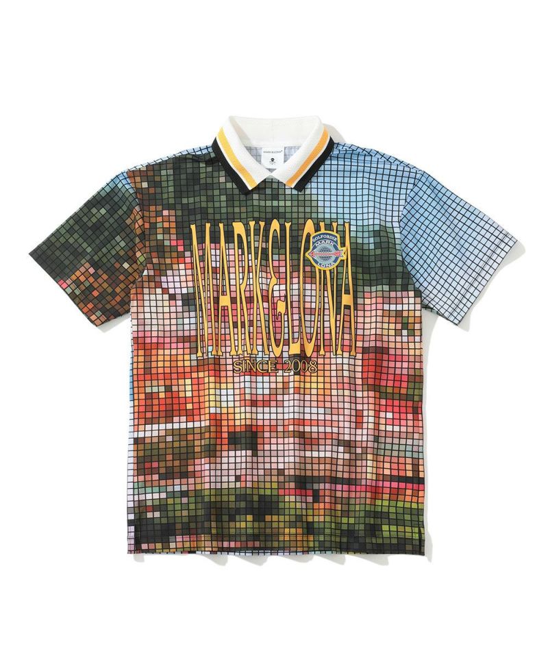 MARK&LONA MENS Pixel Como Performance Polo