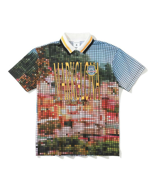 MARK&LONA MENS Pixel Como Performance Polo