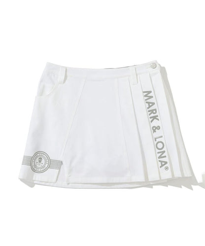 MARK&LONA WOMENS Lotta Asym Pleated Mini Skirt