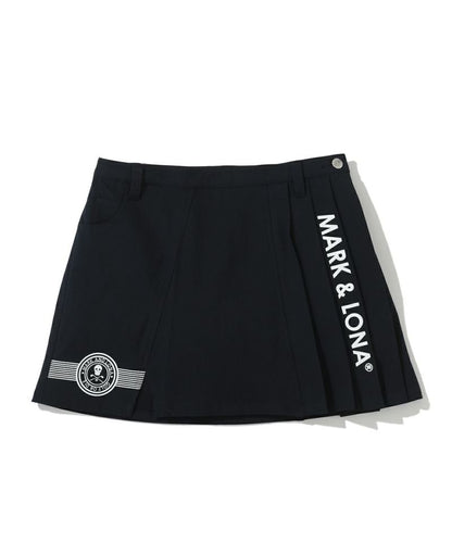 MARK&LONA WOMENS Lotta Asym Pleated Mini Skirt