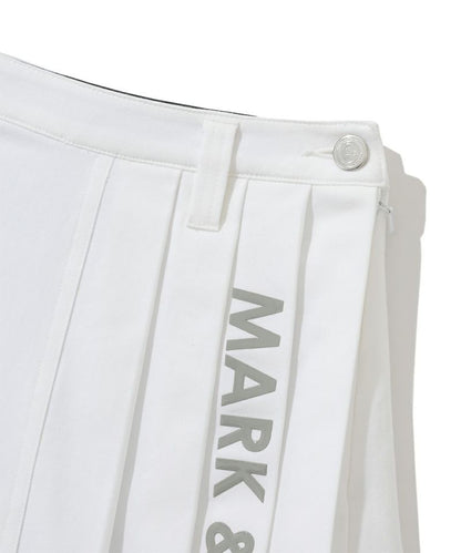 MARK&LONA WOMENS Lotta Asym Pleated Mini Skirt