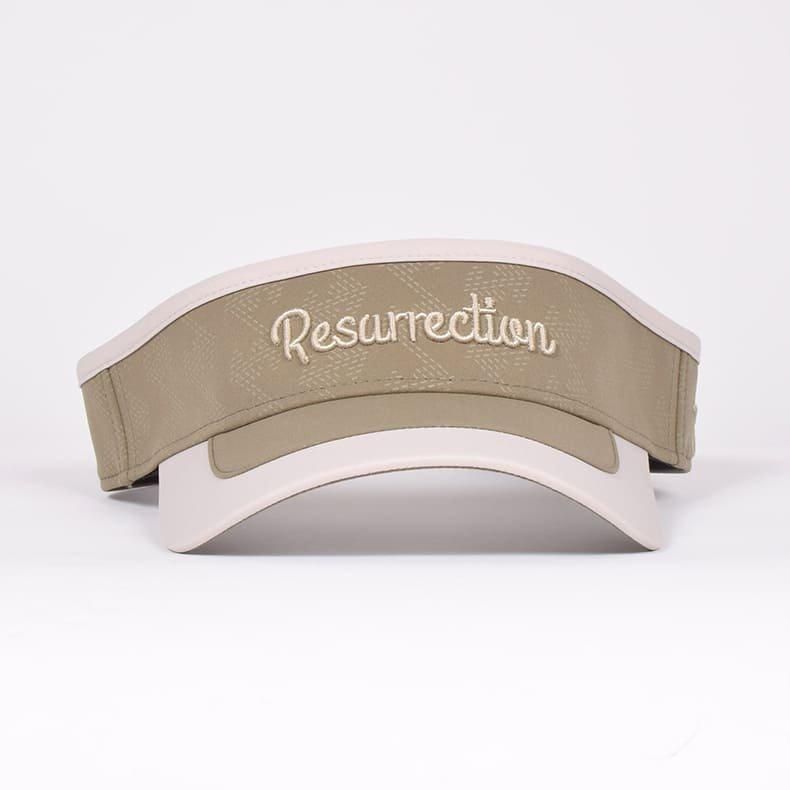 Resurrection MENS Two-Tone Embossed Sun Visor